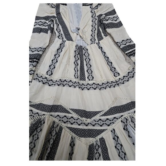 Hemant & Nandita  Twisted Yoke Midi Dress, Size L, NWOT - Picture 5 of 6